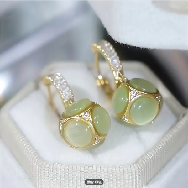 1 Set Of 2 Elegant Women's Ball Pendant Earrings - Allergy-proof Studs, Fashionable Elegant Luxury Design, The Perfect Lady Gift. - Image 3