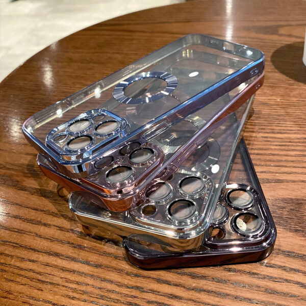 Phone Case With Camera Protector Advanced Electroplating Integrated With Lens Protector Phone Case For Iphone12 13promax Simple 11 Soft - Image 9