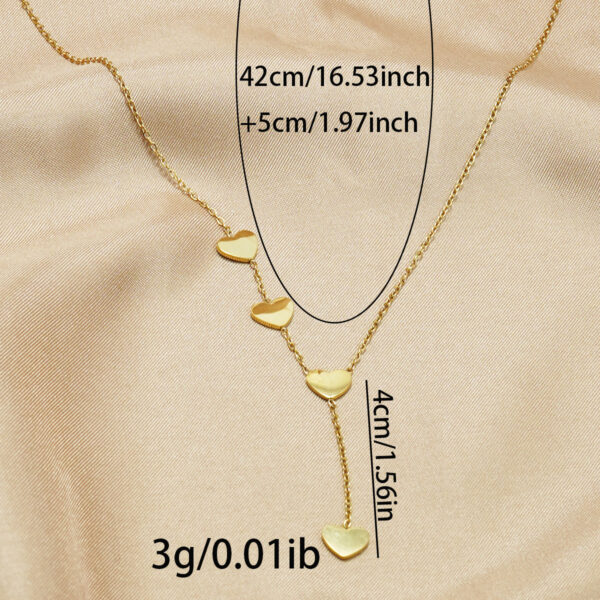 Lxalry 18K Gold Plated Celestial Necklace   Butterfly & Heart Charm Stainless Steel Jewelry  Skin Safe Hypoallergenic Gift For Women Wife Mom Romantic Everyday  Wedding Glow - Image 2