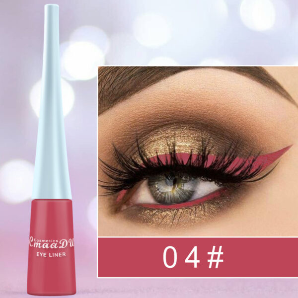 17 Color Liquid Eyeliner Matte Quick-Drying Color Eyeliner Lasting Non-Blooming Matte Glitter Eyeliner - Image 7