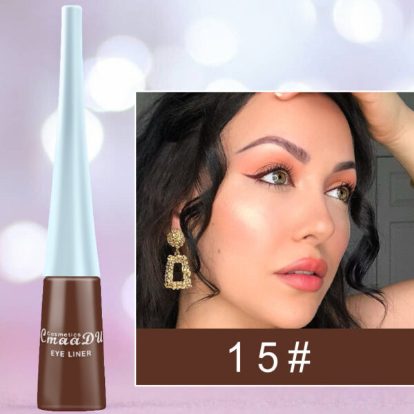 17 Color Liquid Eyeliner Matte Quick-Drying Color Eyeliner Lasting Non-Blooming Matte Glitter Eyeliner - Image 2