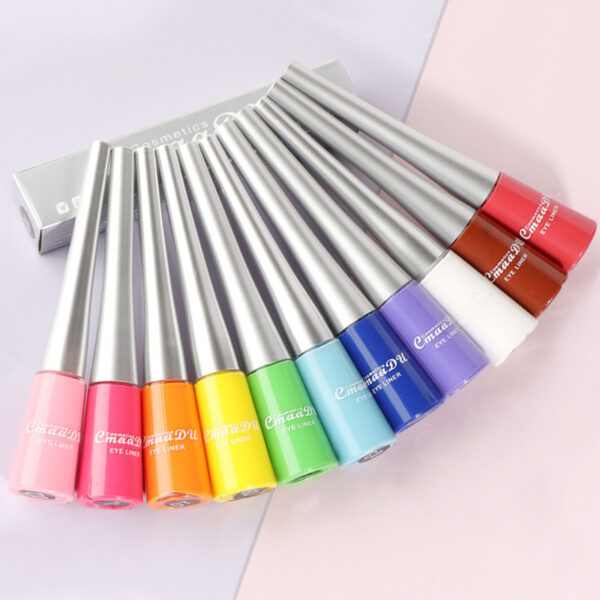 17 Color Liquid Eyeliner Matte Quick-Drying Color Eyeliner Lasting Non-Blooming Matte Glitter Eyeliner - Image 6