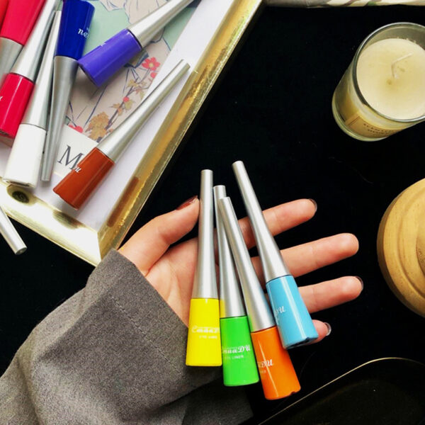 17 Color Liquid Eyeliner Matte Quick-Drying Color Eyeliner Lasting Non-Blooming Matte Glitter Eyeliner - Image 8