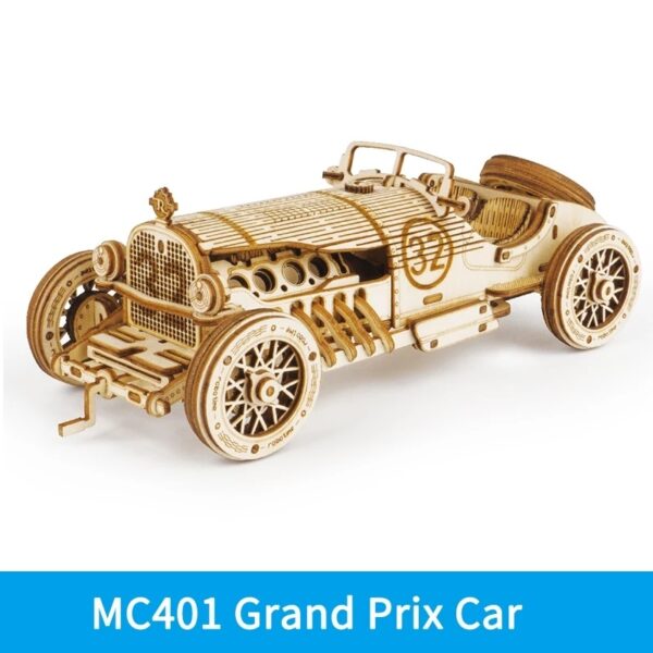 Robotime ROKR Train Model 3D Wooden Puzzle Toy Assembly Locomotive Model Building Kits for Children Kids Birthday Christmas Gift - Image 10