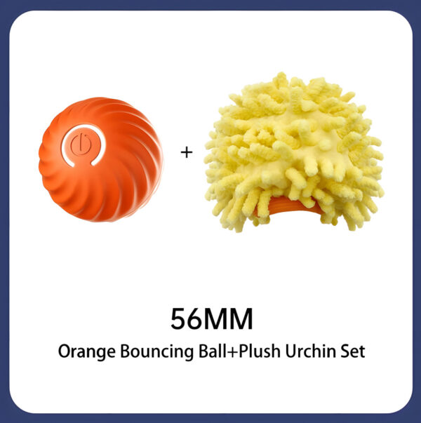 Interactive Bouncing Ball For Dogs,Automatic Smart Toy, Self-moving Rotating Stimulating Pet Entertainment, Noise-Reducing Urchin Cover,USB Rechargeable Dog Toy, Dog Electric Interactive Toy - Image 8