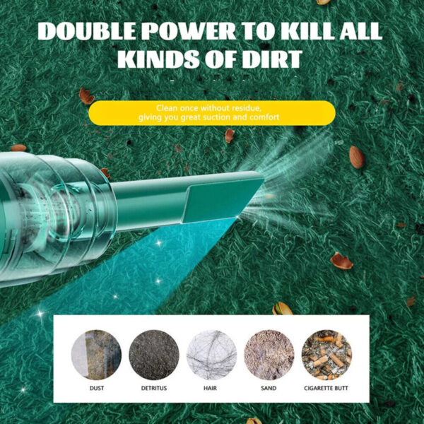 Cordless Hand-Held Vacuum Cleaner Mini Portable Car Auto Home Wireless Handheld Vacuum Cordless, Portable Car Vacuum Cleaner With Powerful Suction And Brushless Motor, Rechargeable - Image 5