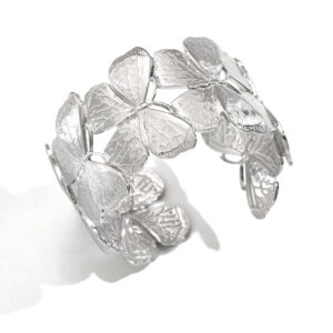 Lxalry Platinum Plated Stainless Steel Floral Carved Mirror Bracelet Hypoallergenic Skin Safe Jewelry With Artisan Polish Never Tarnish Luxury Gift For Women S Daily   Evening Wear