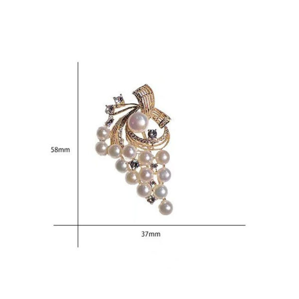 Exquisite And Fashionable Pearl Brooch - Image 3