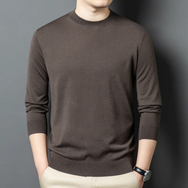 Round Neck Wool T Men's Sweater Skin-friendly - Image 7