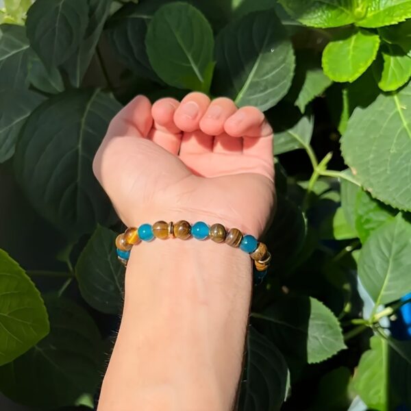 A Wealth-attracting Tiger's Eye Stone Bracelet - The Natural Beads Symbolize Wealth And Bring Abundance And Prosperity. It Is A Crystal Bracelet Jewelry Gift That Brings Peace And Good Luck - Image 2