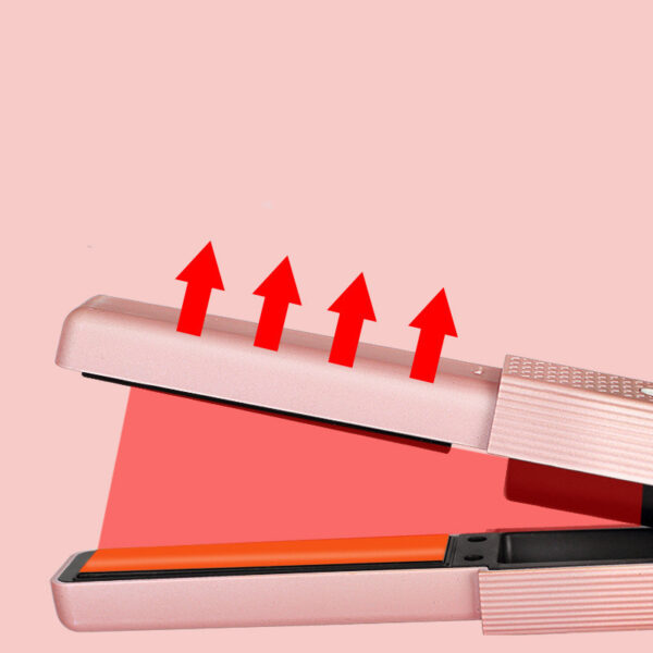 Hair Straightener Cordless Usb Hair Straightener Mini Ceramics Hair Curler 3 Constant Temperature Portable Flat Iron For Travel - Image 6