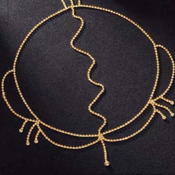 Ins Fashion New Water Diamond Forehead Chain - Image 2