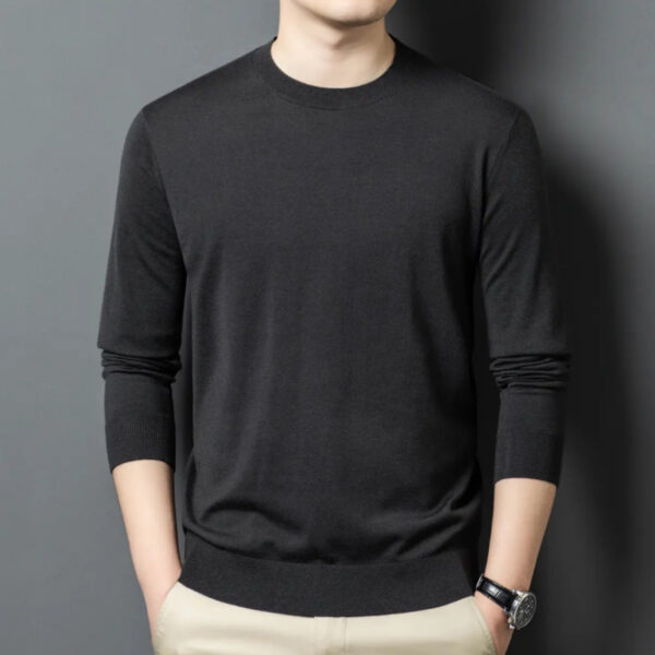 Round Neck Wool T Men's Sweater Skin-friendly