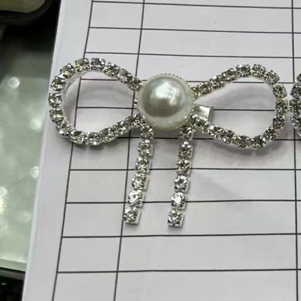 Xiaoxiangfeng Diamond Studded Bow Brooch - Image 2