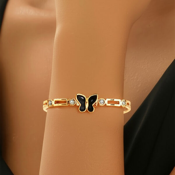 Lxalry Gold Electroplated Pure Iron Cuff Bracelet Handmade Minimalist Jewelry For Women Luxury Everyday  Formal Wear Essential With Secure Comfort Fit - Image 6