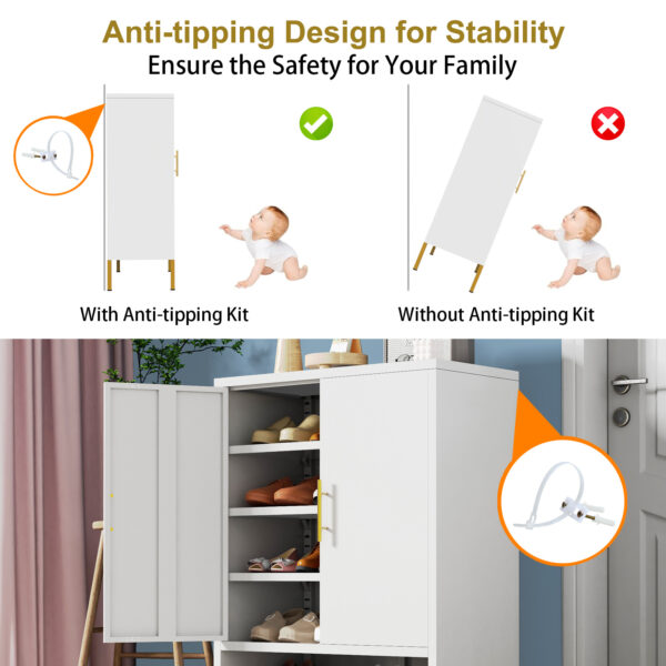 2-Door Shoes Cabinet - Image 4