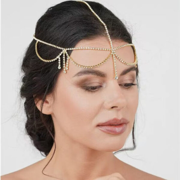 Ins Fashion New Water Diamond Forehead Chain - Image 9
