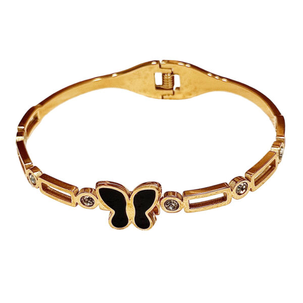 Lxalry Gold Electroplated Pure Iron Cuff Bracelet Handmade Minimalist Jewelry For Women Luxury Everyday  Formal Wear Essential With Secure Comfort Fit - Image 2