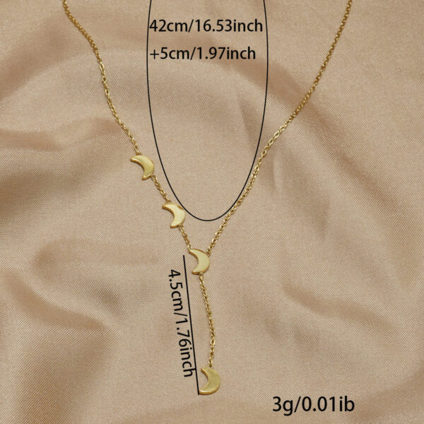 Lxalry 18K Gold Plated Celestial Necklace   Butterfly   Heart Charm Stainless Steel Jewelry  Skin-Safe Hypoallergenic Gift For Women Wife Mom, Romantic Everyday   Wedding Glow - Image 3