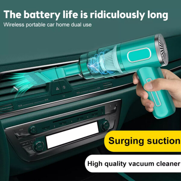 Cordless Hand-Held Vacuum Cleaner Mini Portable Car Auto Home Wireless Handheld Vacuum Cordless, Portable Car Vacuum Cleaner With Powerful Suction And Brushless Motor, Rechargeable - Image 3