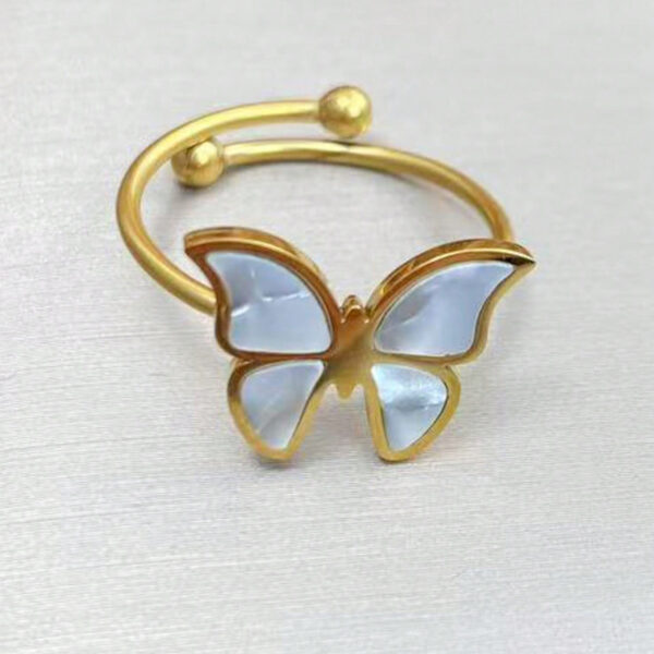 Lxalry 18K Gold Plated Butterfly Jewelry Set With Mirror Polish  Hypoallergenic Skin Safe 4PCS Necklace Earrings Bracelet Ring For Women, Never Fade Luxury Gift For Her - Image 10