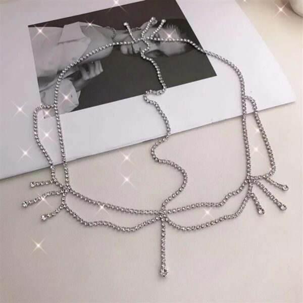 Ins Fashion New Water Diamond Forehead Chain - Image 3