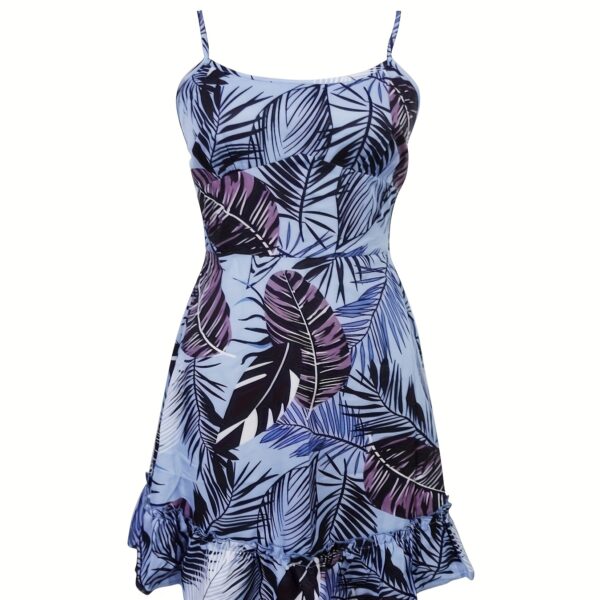 Ladies' SpringSummer Vacation Style Beach Bohemian Slimming Strap Dress - Image 2