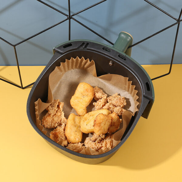 Air Fryer Disposable Paper Liners Parchment Paper Liner Non-Stick Air Fryer Paper Pads Oil Resistant Baking Paper Air Fryer Disposable Paper Liner Non-stick Disposable Liners - Image 10