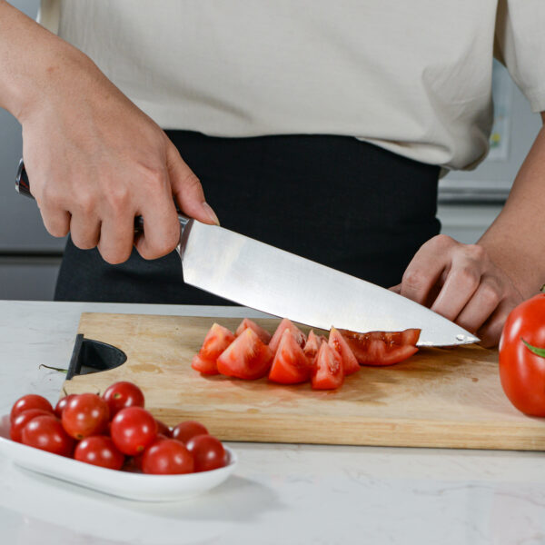 Kegani Japanese Chef Knife 8 Inch - Chefs Knife High Carbon Stainless Steel Knife Kitchen Cooking Knife - Rosewood FullTang Sharp Knife With Sheath - Image 7
