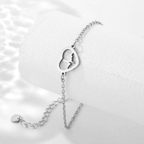 Women's Heart-shaped ECG Bracelet Versatile Hand Jewelry - Image 2