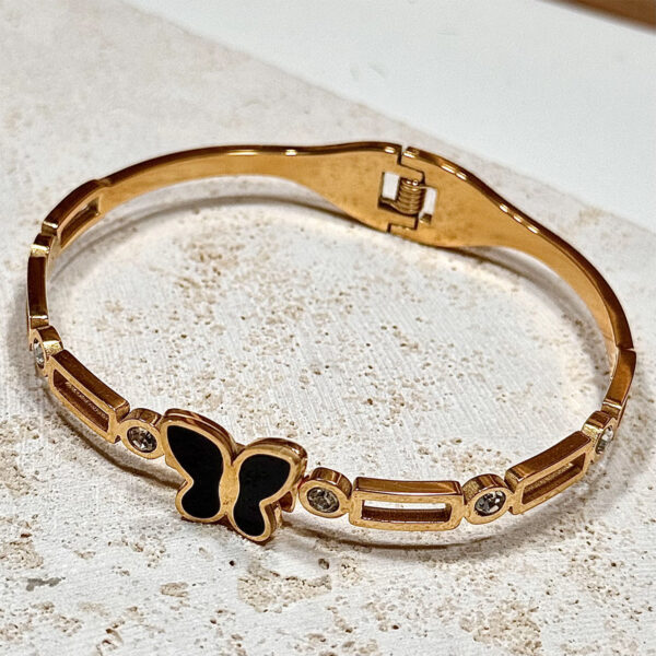 Lxalry Gold Electroplated Pure Iron Cuff Bracelet Handmade Minimalist Jewelry For Women Luxury Everyday  Formal Wear Essential With Secure Comfort Fit - Image 4