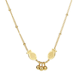 Necklace,stainless Steel,with Fish And Bell,Only Self-pickup Is Supported, And The Displayed Prices Are All Self-pickup Prices