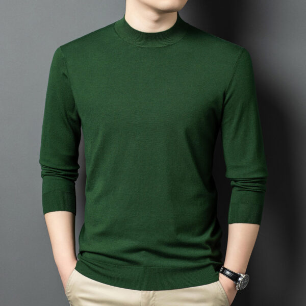 Round Neck Wool T Men's Sweater Skin-friendly - Image 4