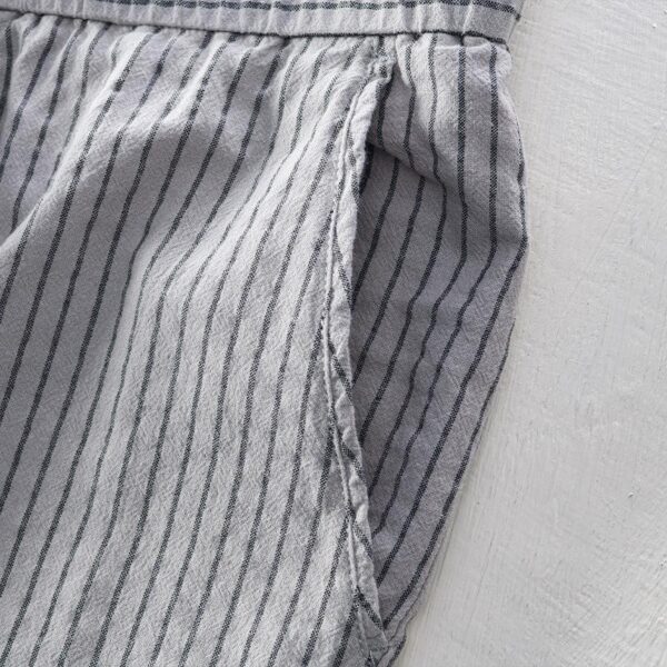 Simple Tether Casual Men's Contrast Color Striped Ankle-length Pants - Image 9