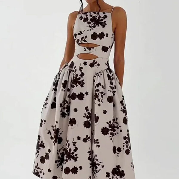 Fashion Sexy Sling Loose Long Dress - Image 4