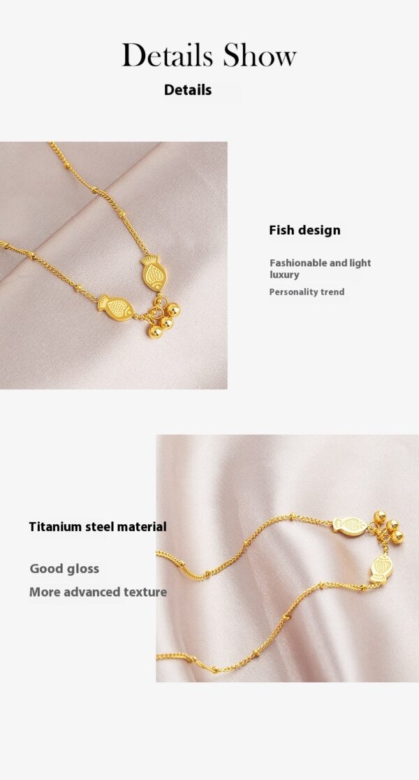 Necklace,stainless Steel,with Fish And Bell,Only Self-pickup Is Supported, And The Displayed Prices Are All Self-pickup Prices - Image 4
