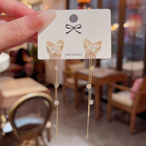 Earrings With Butterfly And Fringes,Only Self-pickup Is Supported, And The Displayed Prices Are All Self-pickup Prices
