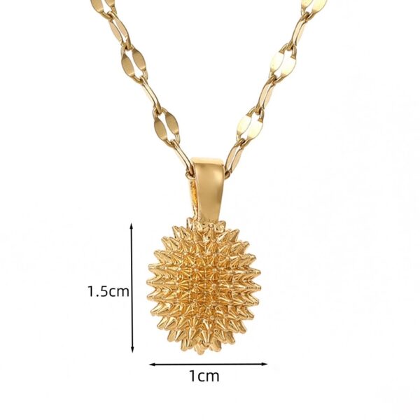 Women's Solid Durian Necklace Simple And Elegant - Image 4
