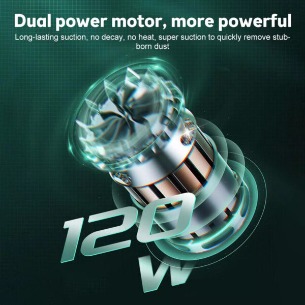 Cordless Hand-Held Vacuum Cleaner Mini Portable Car Auto Home Wireless Handheld Vacuum Cordless, Portable Car Vacuum Cleaner With Powerful Suction And Brushless Motor, Rechargeable - Image 4