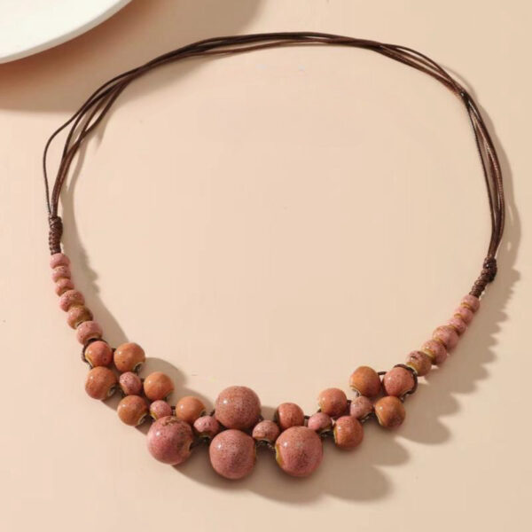 Women's Niche Design Fashion Ethnic Style Beaded Colorful Necklace - Image 5