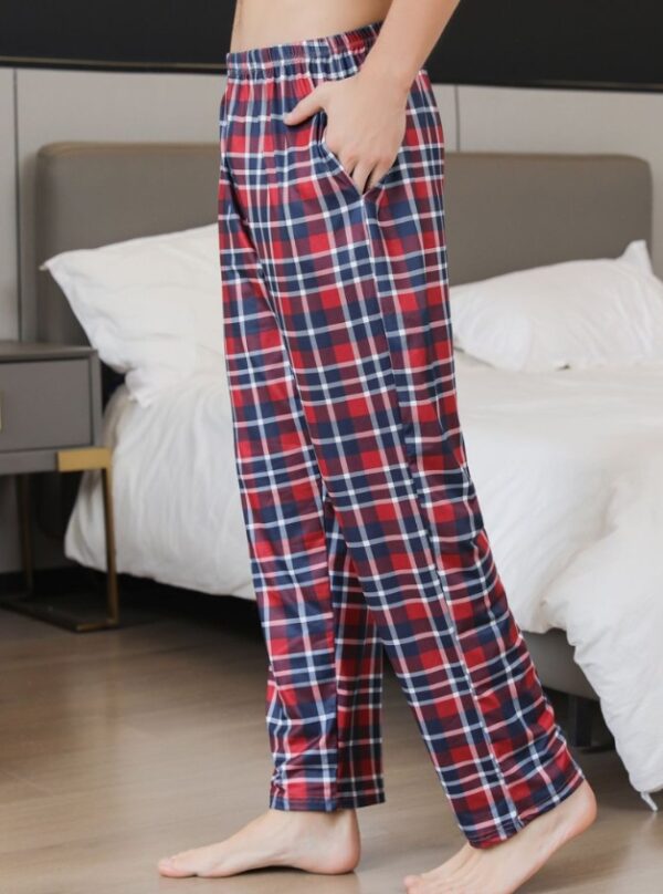Ice Silk Fabric Single Stripe Pants Style - Image 3