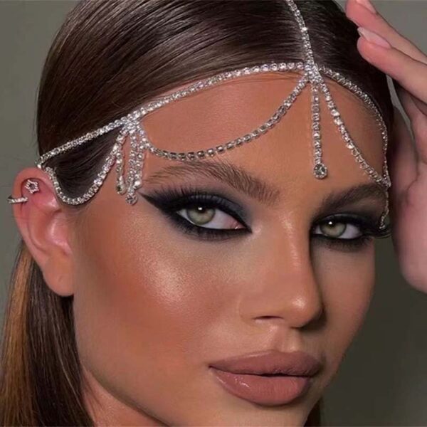 Ins Fashion New Water Diamond Forehead Chain - Image 7