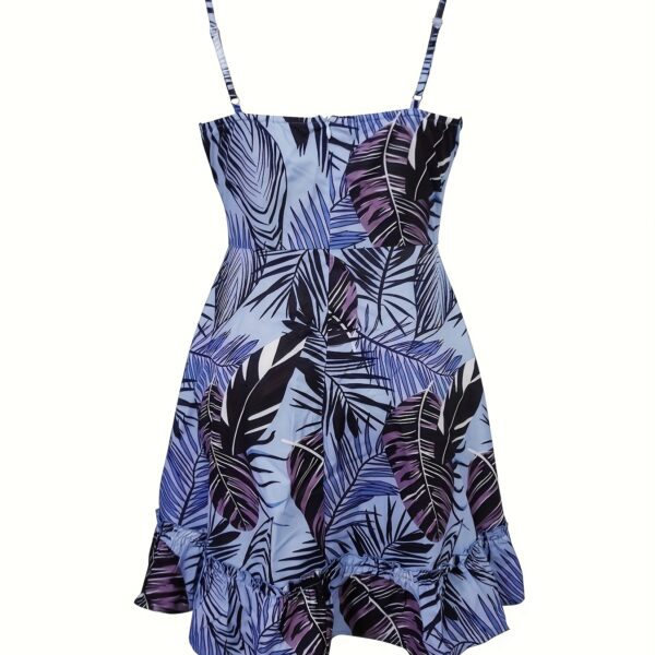 Ladies' SpringSummer Vacation Style Beach Bohemian Slimming Strap Dress - Image 3