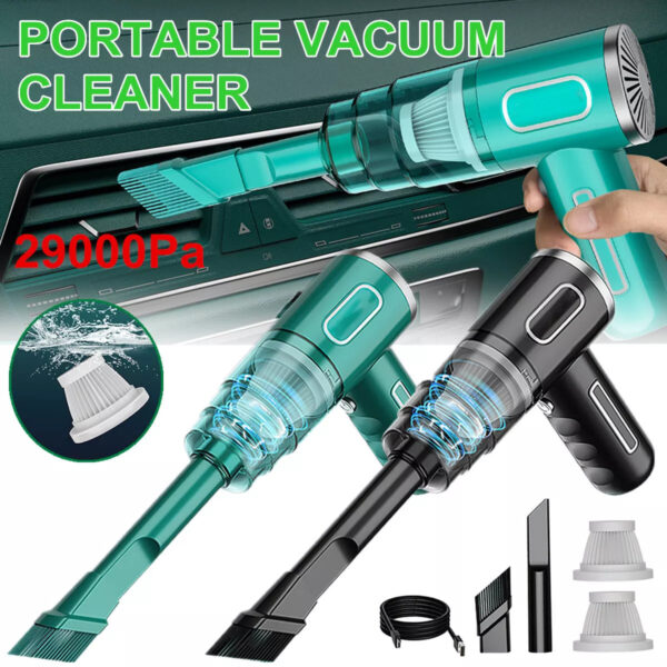 Cordless Hand-Held Vacuum Cleaner Mini Portable Car Auto Home Wireless Handheld Vacuum Cordless, Portable Car Vacuum Cleaner With Powerful Suction And Brushless Motor, Rechargeable - Image 7