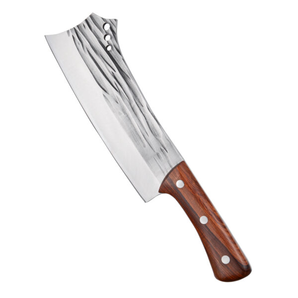 Kegani Meat Cleaver Knife - Heavy Duty Bone Chopper - 1.4 Lbs Butcher Knife Bone Knife - High Carbon Steel Butcher Knife For Meat Cutting, Bone Cutting - Image 5