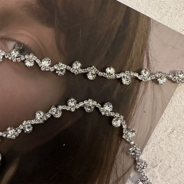 Light Luxury, High-end, Detachable Sparkling Diamond Collar Necklace - Image 5