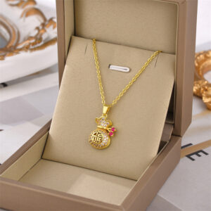 Necklace,stainless Steel,with Happy Pocket ,Only Self-pickup Is Supported, And The Displayed Prices Are All Self-pickup Prices