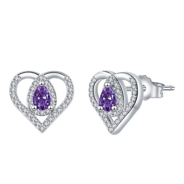 High-grade Temperament Jewelry Love Heart Stud Earrings Women - Image 4