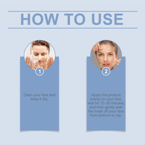 EELHOE Collagen Peel Peel Peel Pull Mask Moisturizing And Moisturizing Facial Skin Hydrating And Supple Skin Care Mask - Image 4