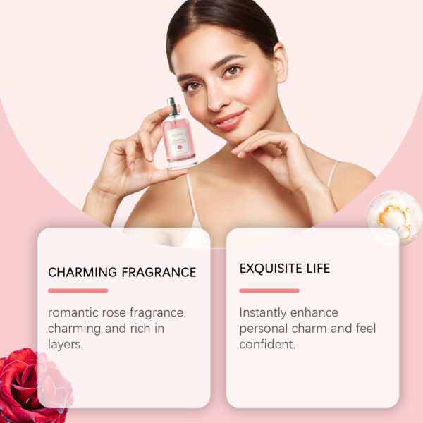 EELHOE Rose Body Hair Eau De Parfum Spray Fresh And Elegant With Fragrance And Charm Perfume Spray - Image 4